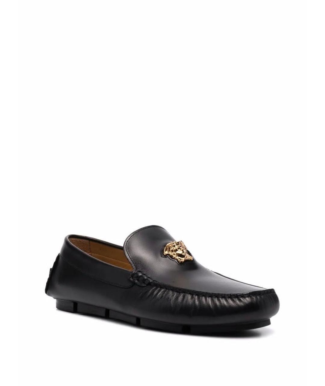 VERSACE Черные мокасины, фото 2