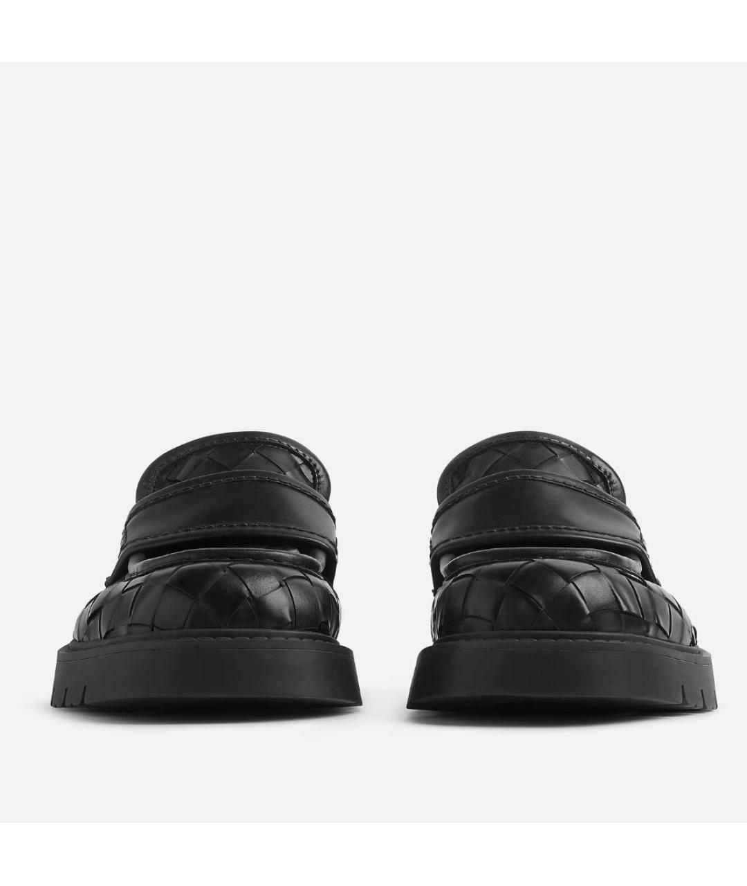 BOTTEGA VENETA Черные кожаные лоферы, фото 3