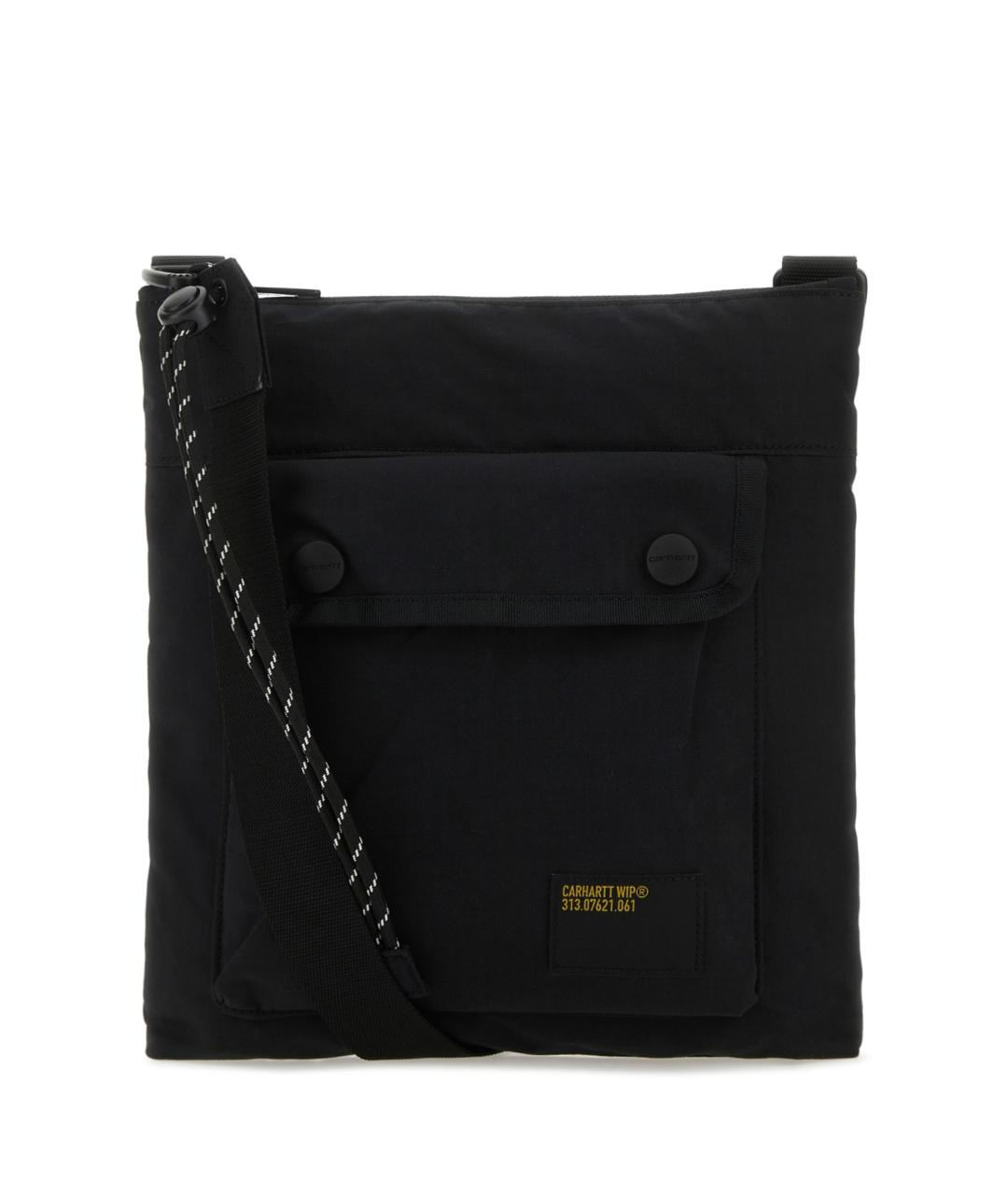 CARHARTT WIP Черная синтетическая сумка на плечо, фото 1