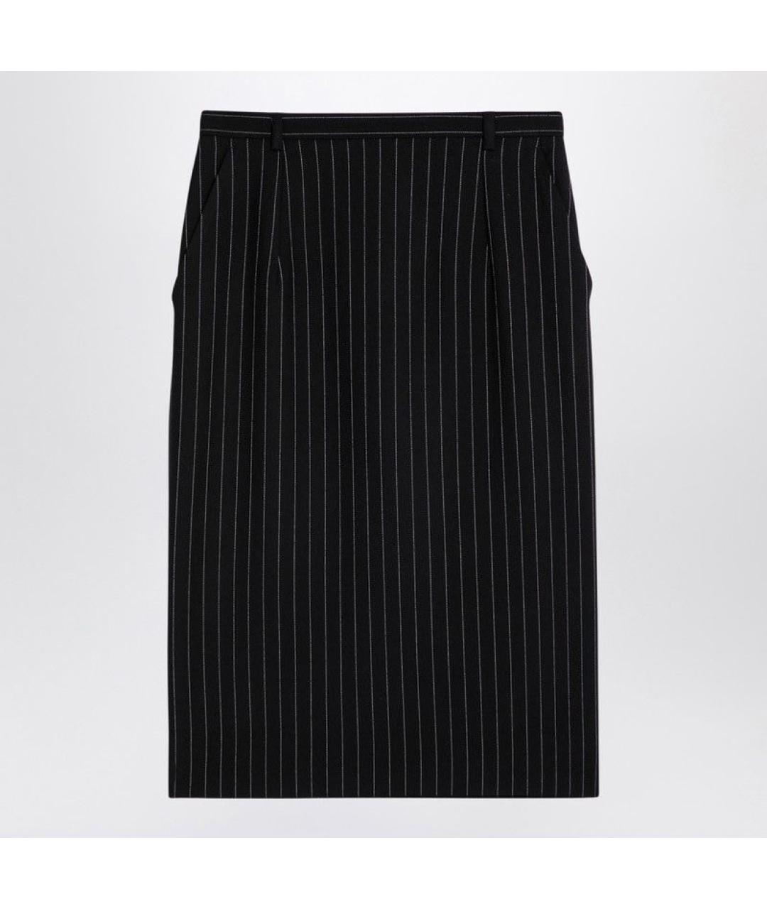 DOLCE&GABBANA Черная юбка миди, фото 3