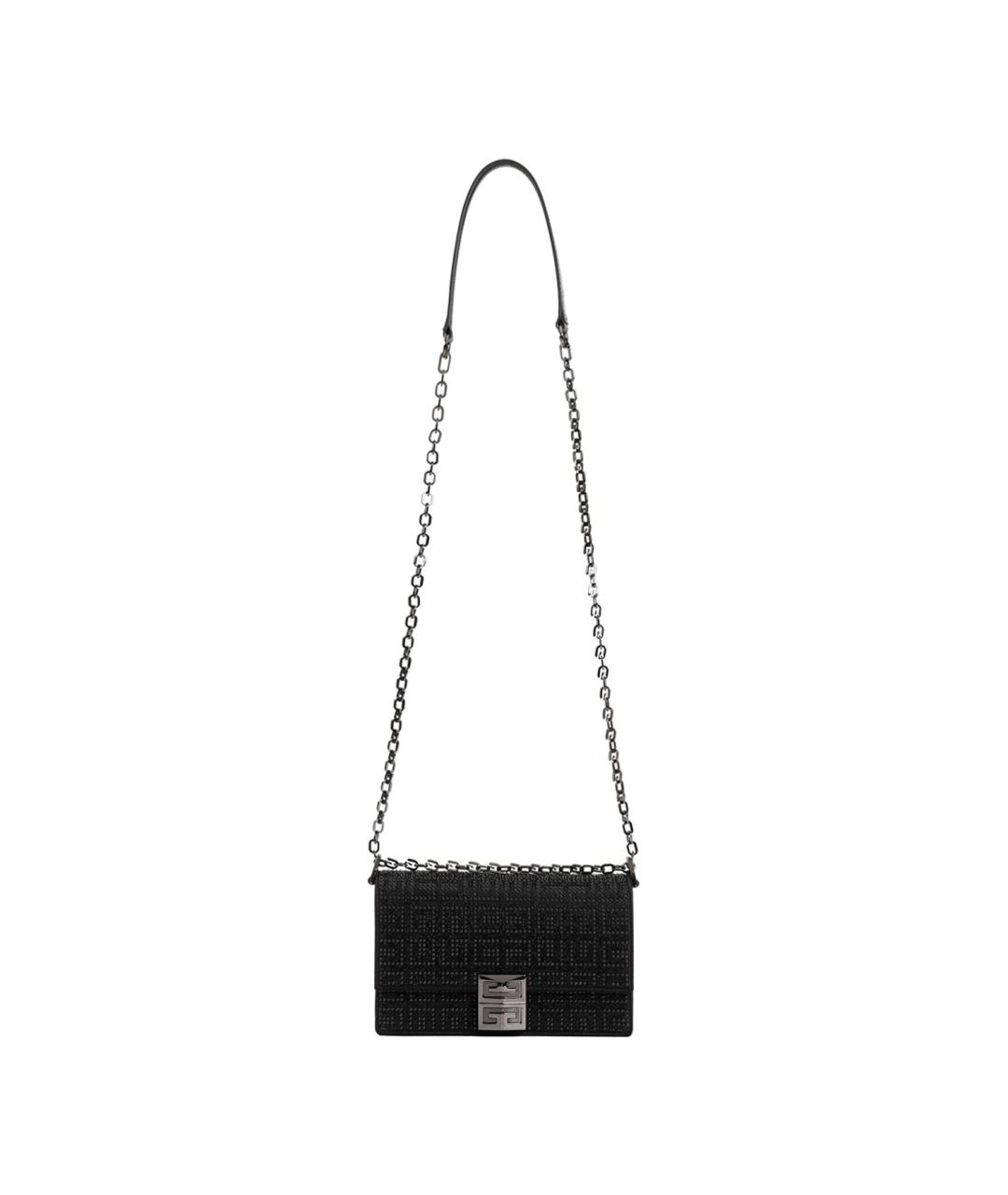 GIVENCHY Черная шелковая сумка через плечо, фото 1
