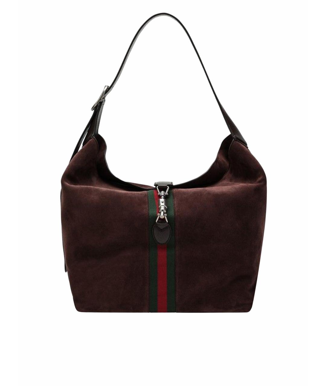 GUCCI Коричневая кожаная сумка тоут, фото 1
