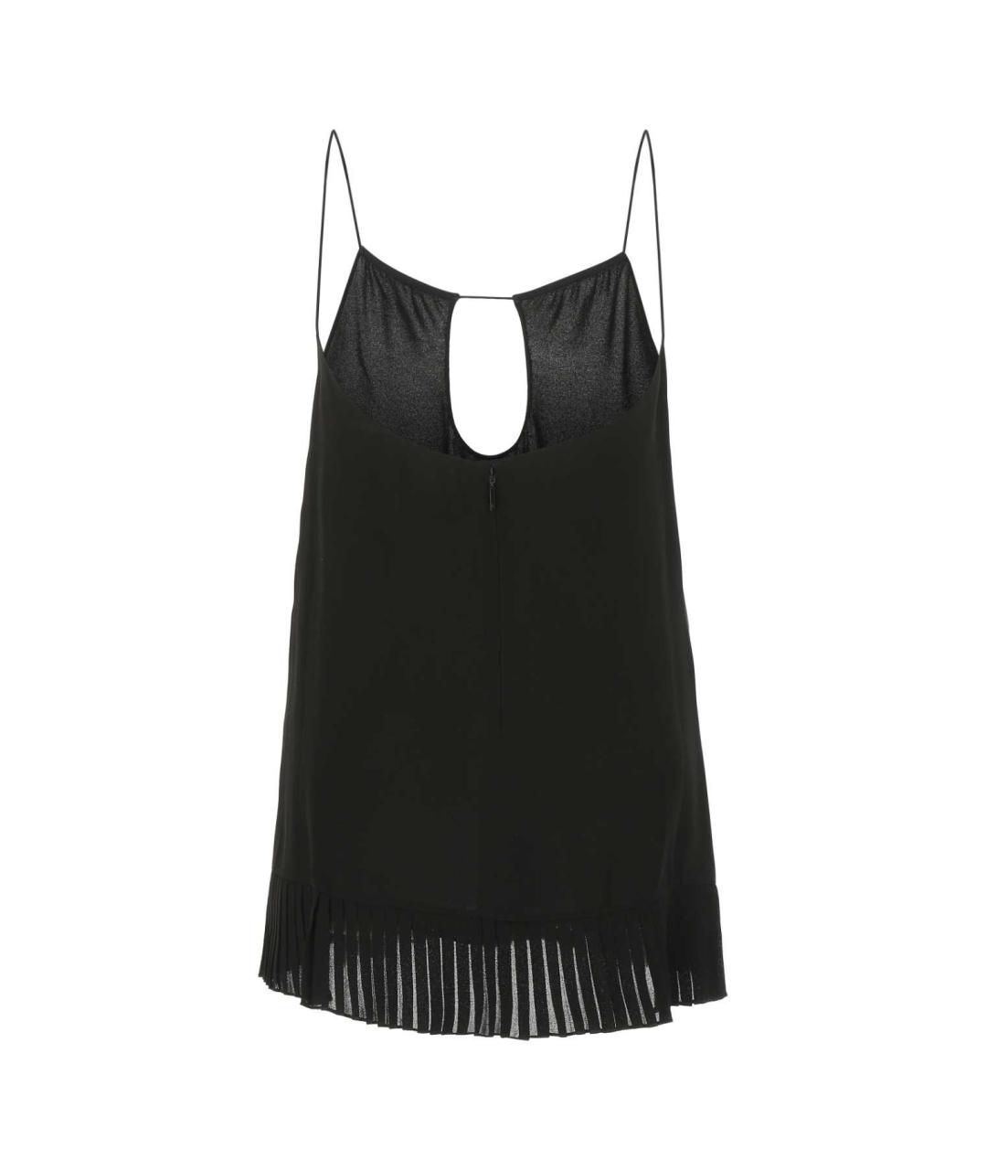 SAINT LAURENT Черное вискозное повседневное платье, фото 2