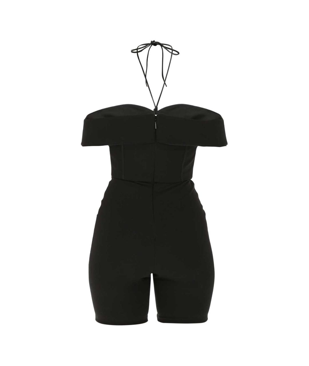 SAINT LAURENT Черный шелковый комбинезон, фото 2