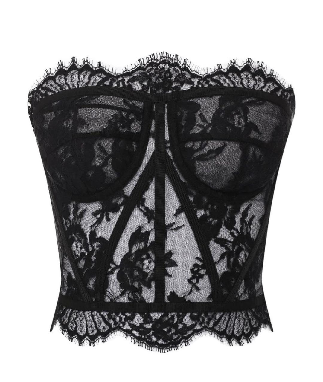DOLCE&GABBANA Черный хлопковый корсет, фото 7