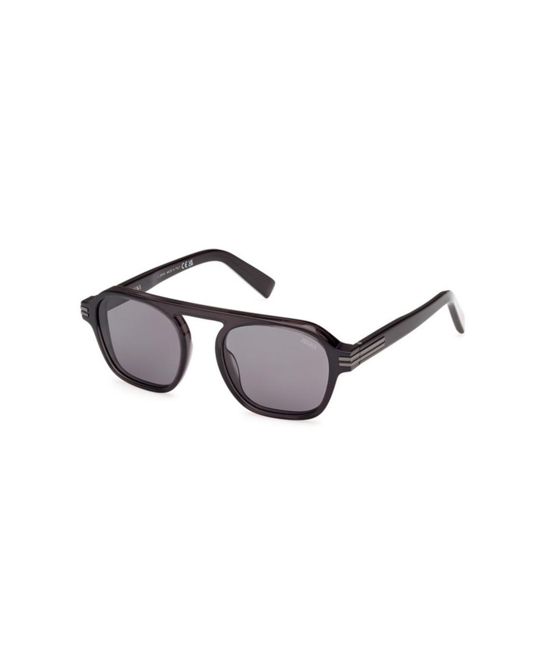 ERMENEGILDO ZEGNA Коричневые солнцезащитные очки, фото 1