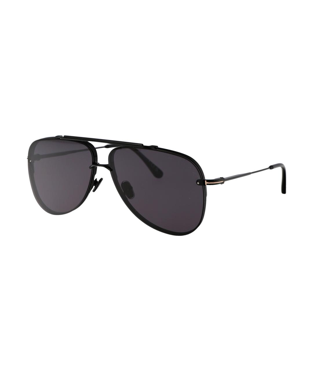 TOM FORD Черные металлические солнцезащитные очки, фото 2