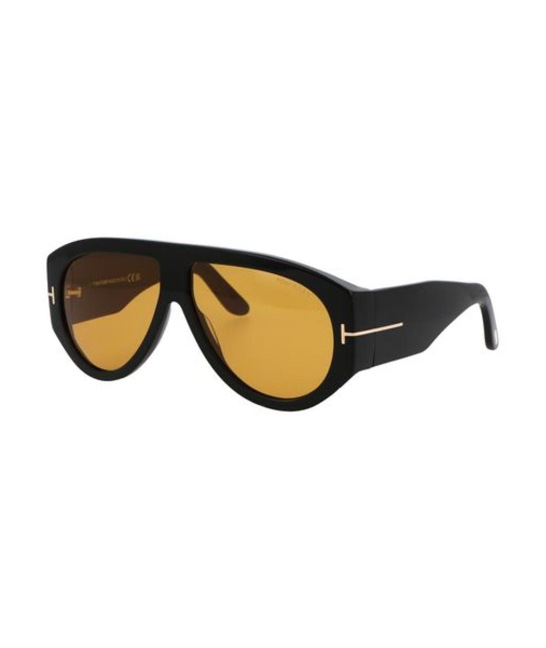 TOM FORD Черные пластиковые солнцезащитные очки, фото 2