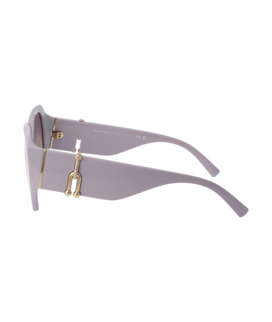 TIFFANY&CO Фиолетовые пластиковые солнцезащитные очки, фото 3