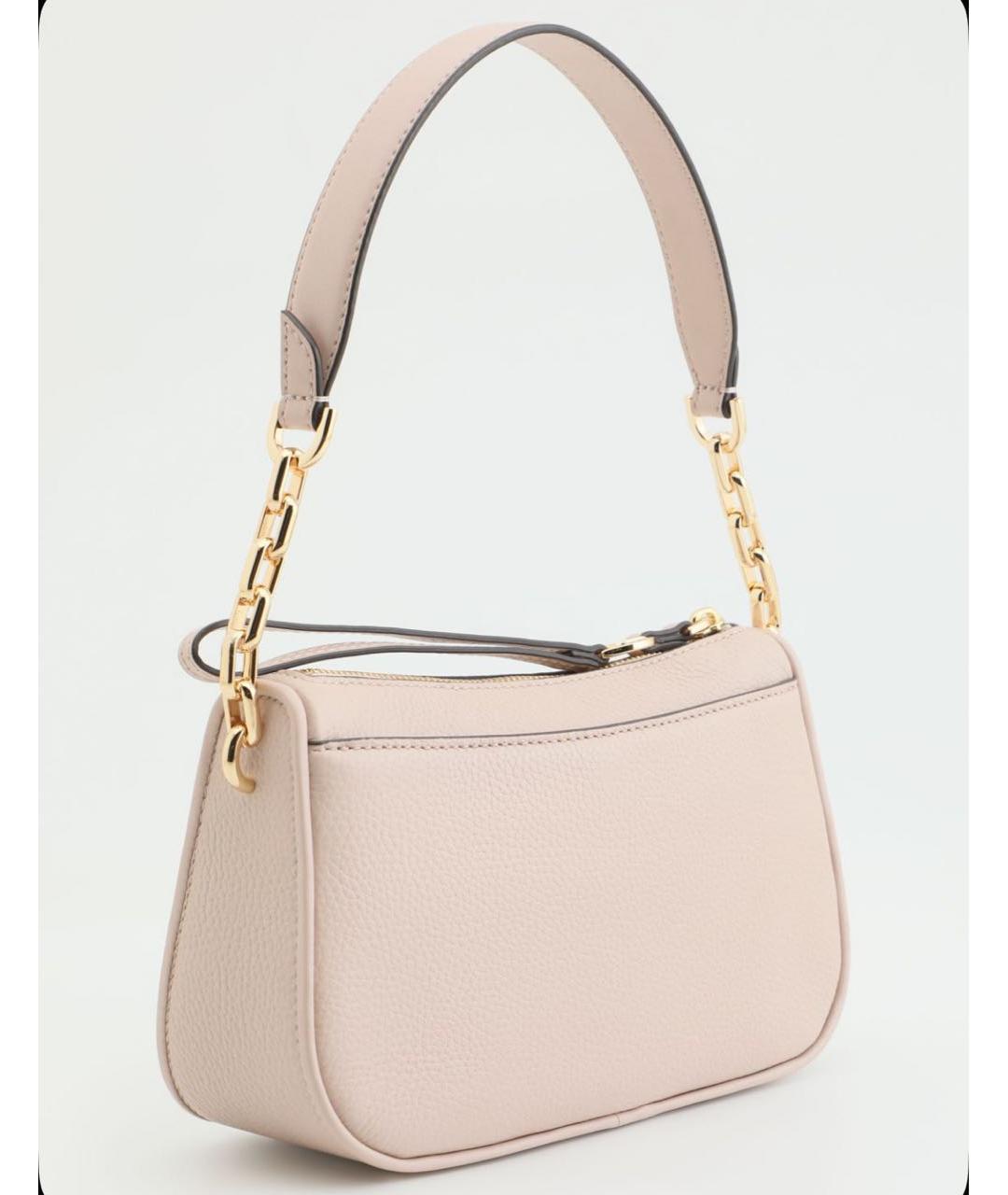 MICHAEL KORS Бежевая кожаная сумка через плечо, фото 2
