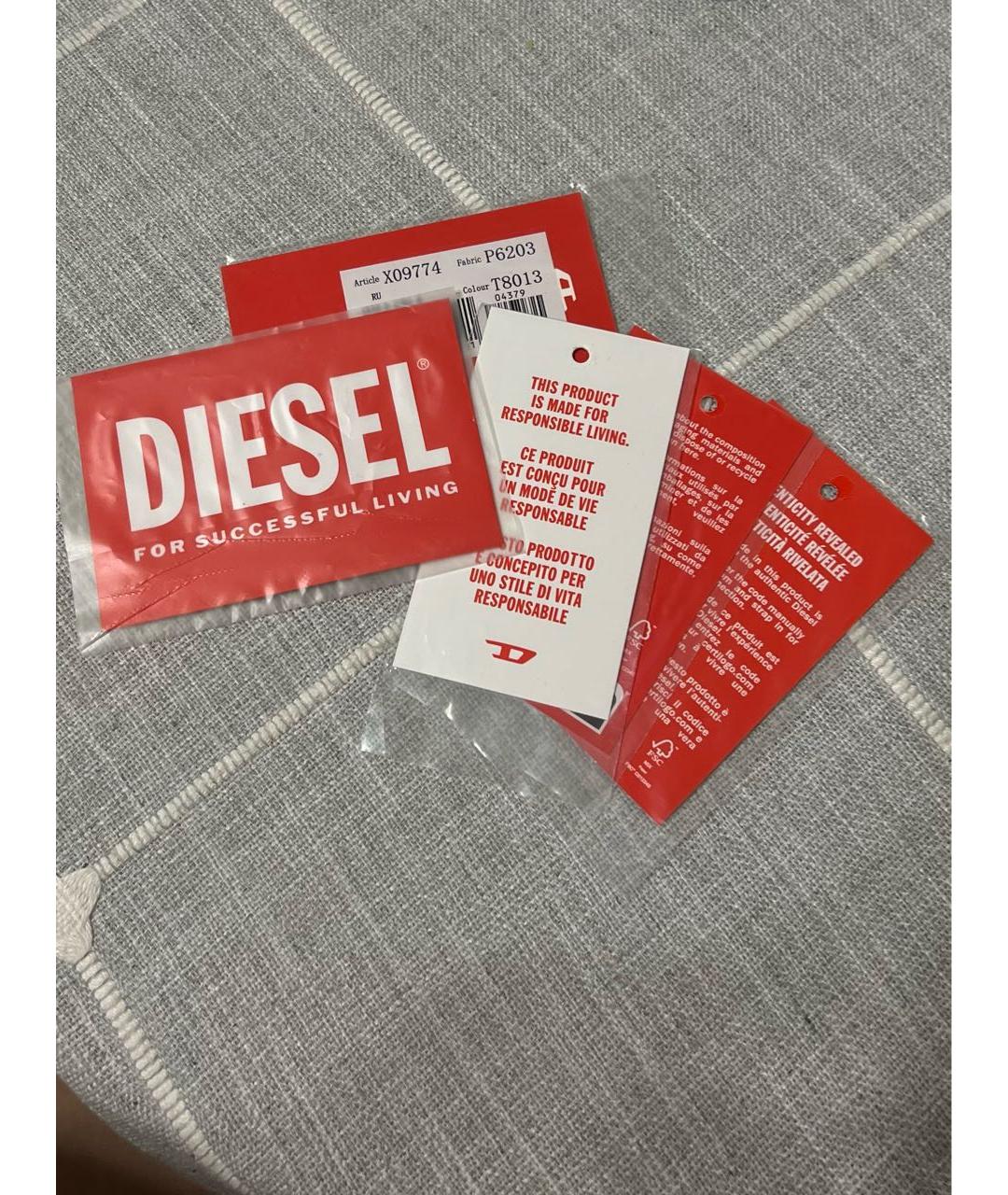 DIESEL Черная сумка с короткими ручками из искусственной кожи, фото 5