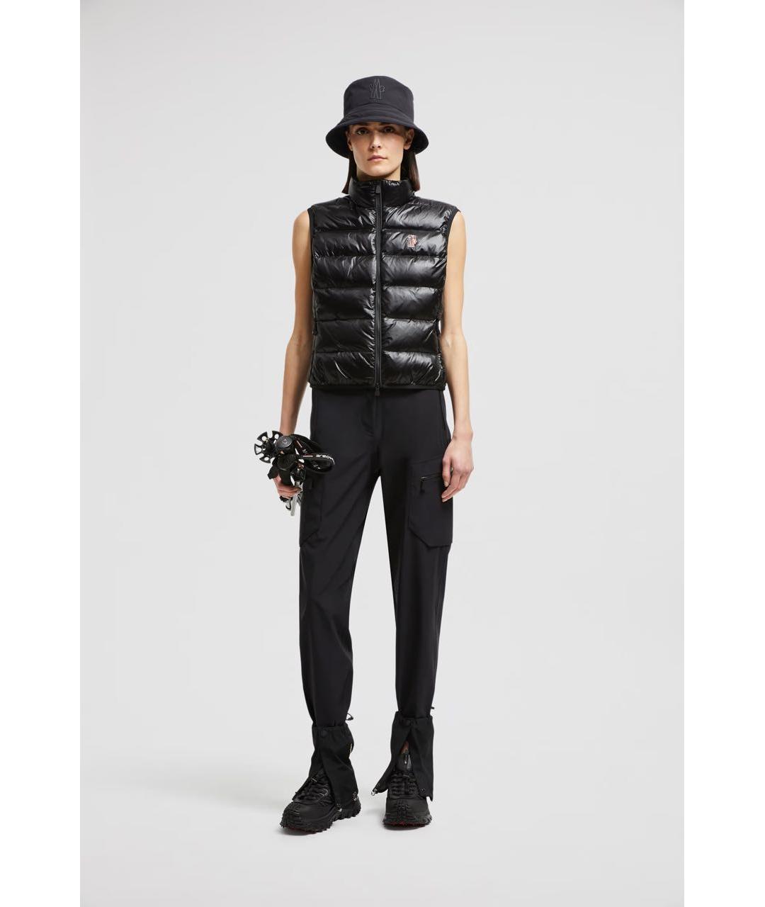 MONCLER Черный синтетический жилет, фото 3