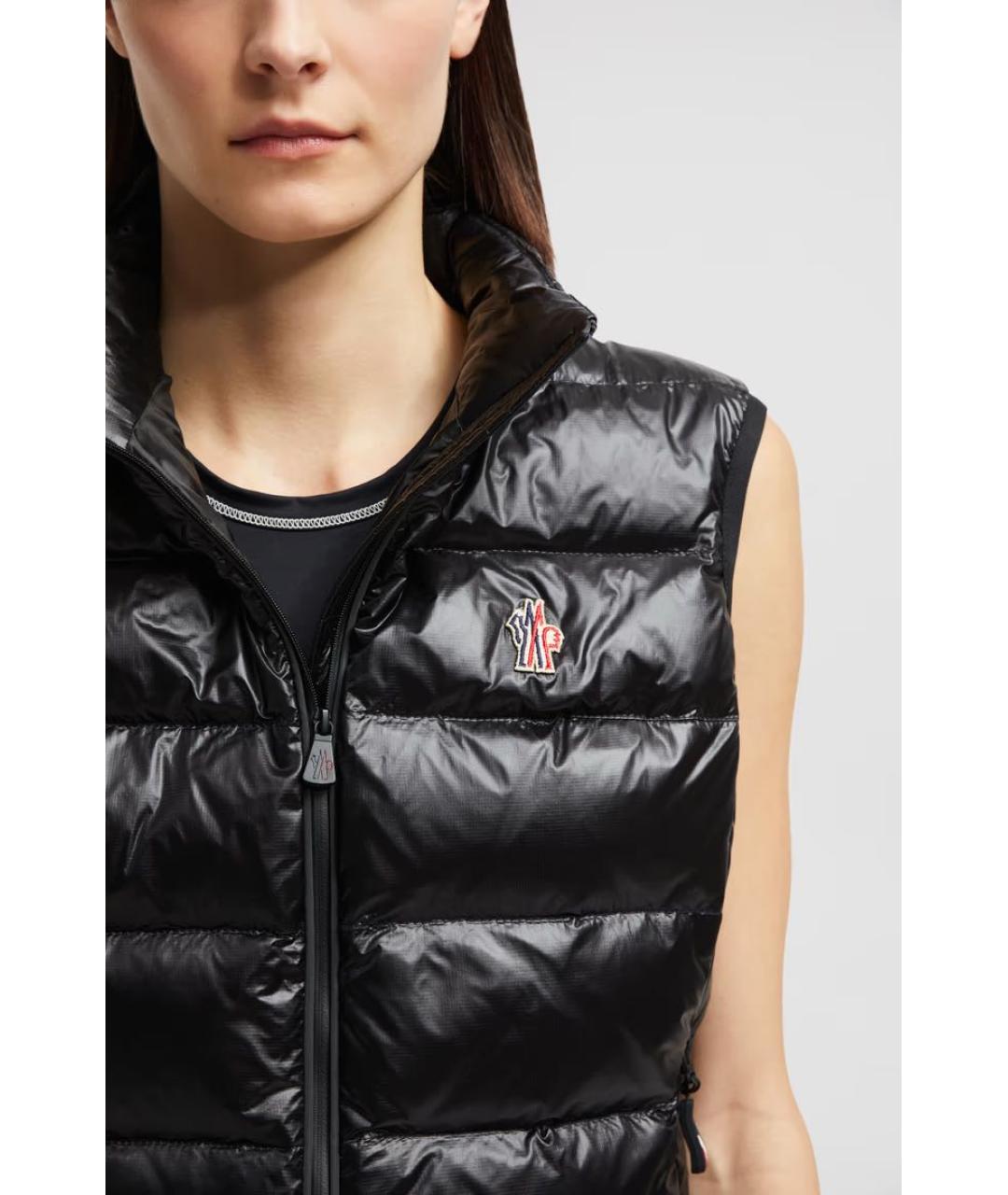 MONCLER Черный синтетический жилет, фото 7
