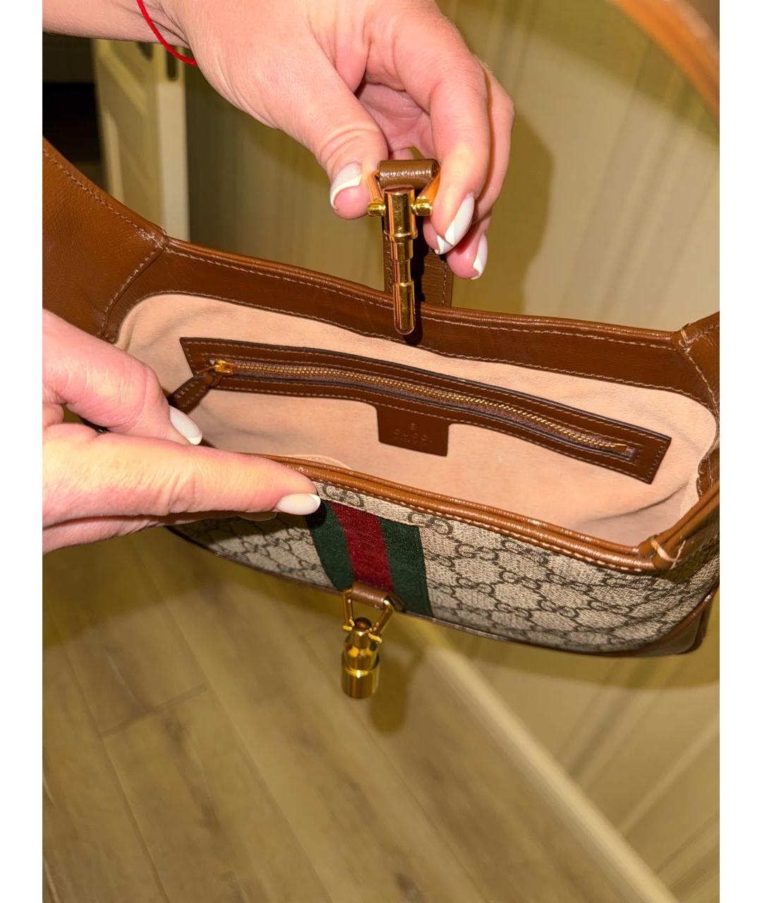 GUCCI Коричневая сумка через плечо, фото 4