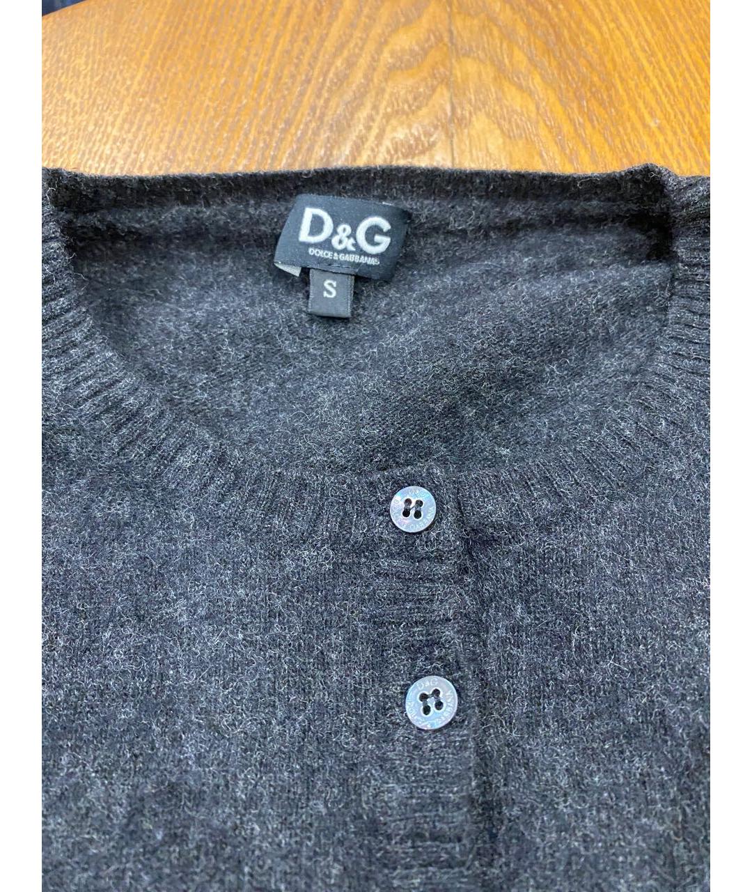 DOLCE&GABBANA Серый кашемировый джемпер / свитер, фото 3