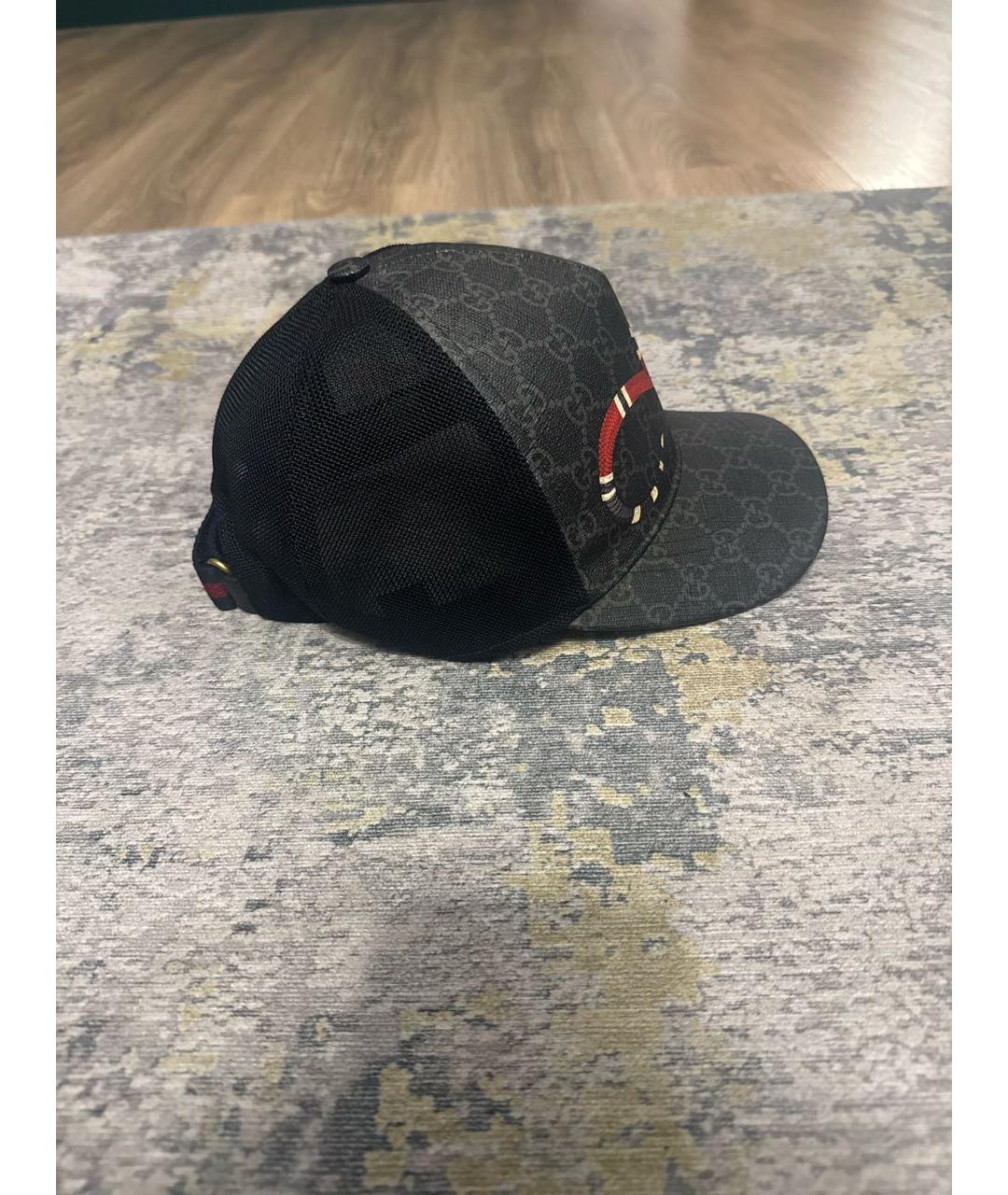 GUCCI Серая кожаная кепка/бейсболка, фото 2