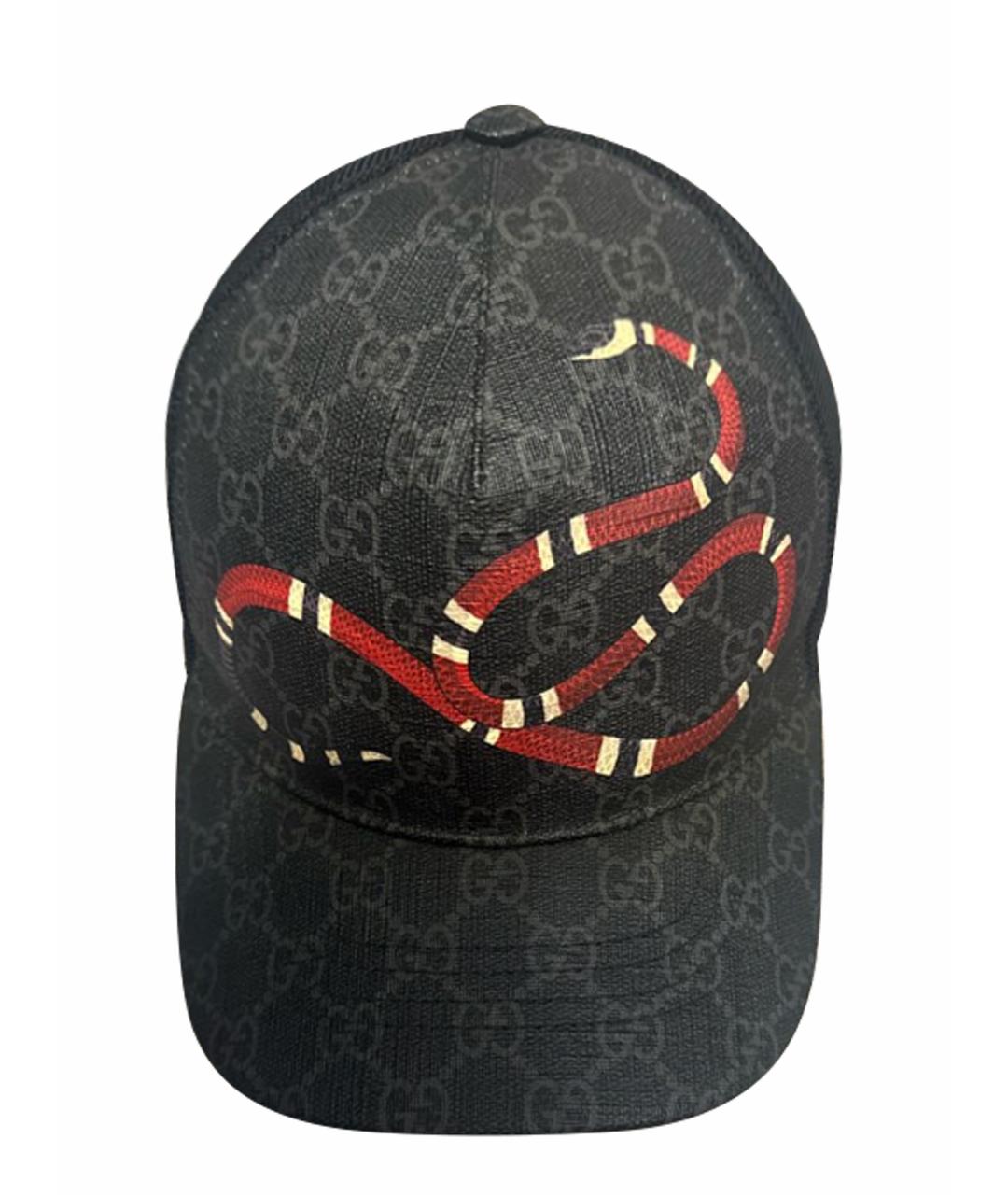 GUCCI Серая кожаная кепка/бейсболка, фото 1