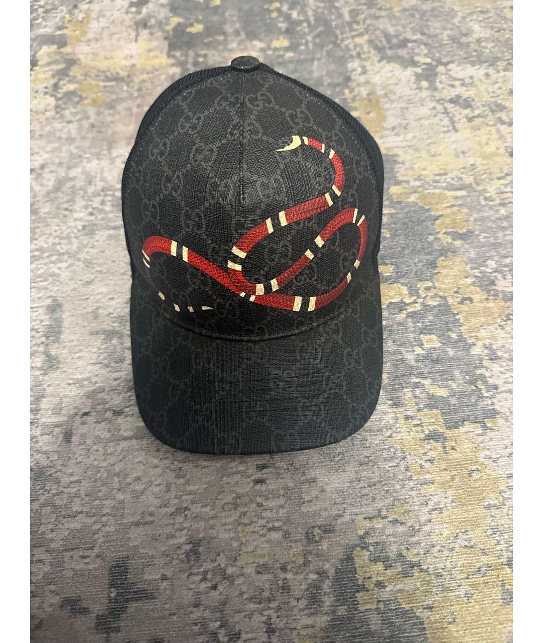 GUCCI Серая кожаная кепка/бейсболка, фото 5