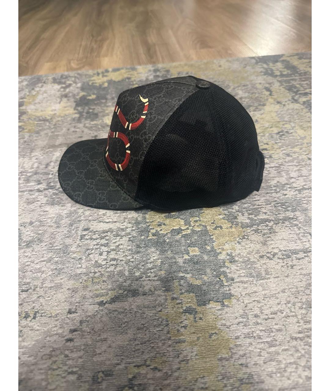 GUCCI Серая кожаная кепка/бейсболка, фото 3