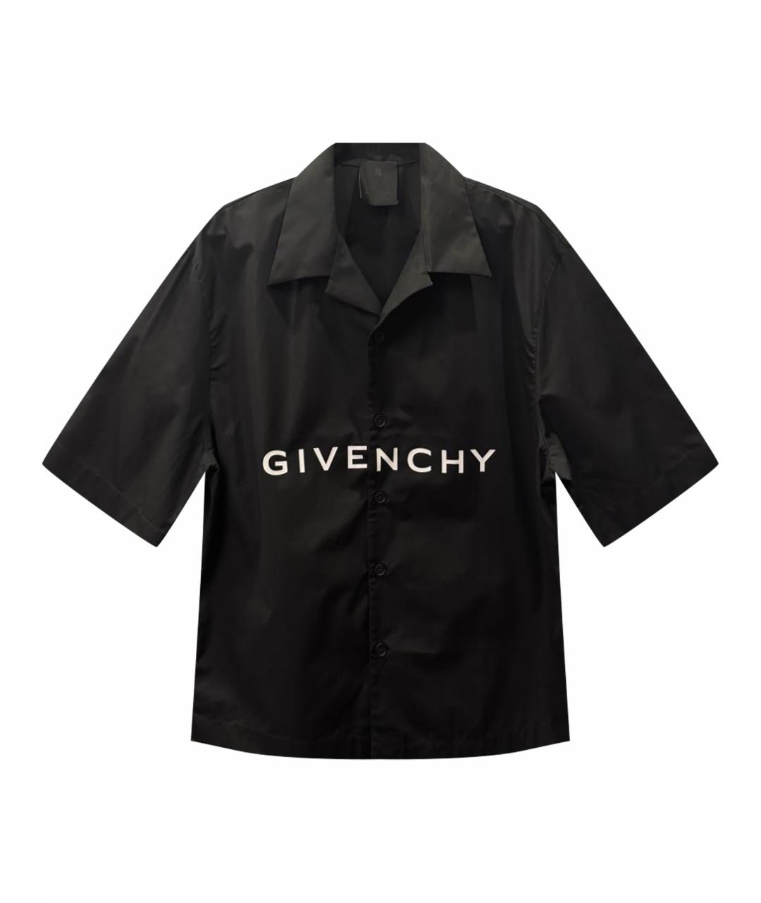 GIVENCHY Черная хлопковая классическая рубашка, фото 1