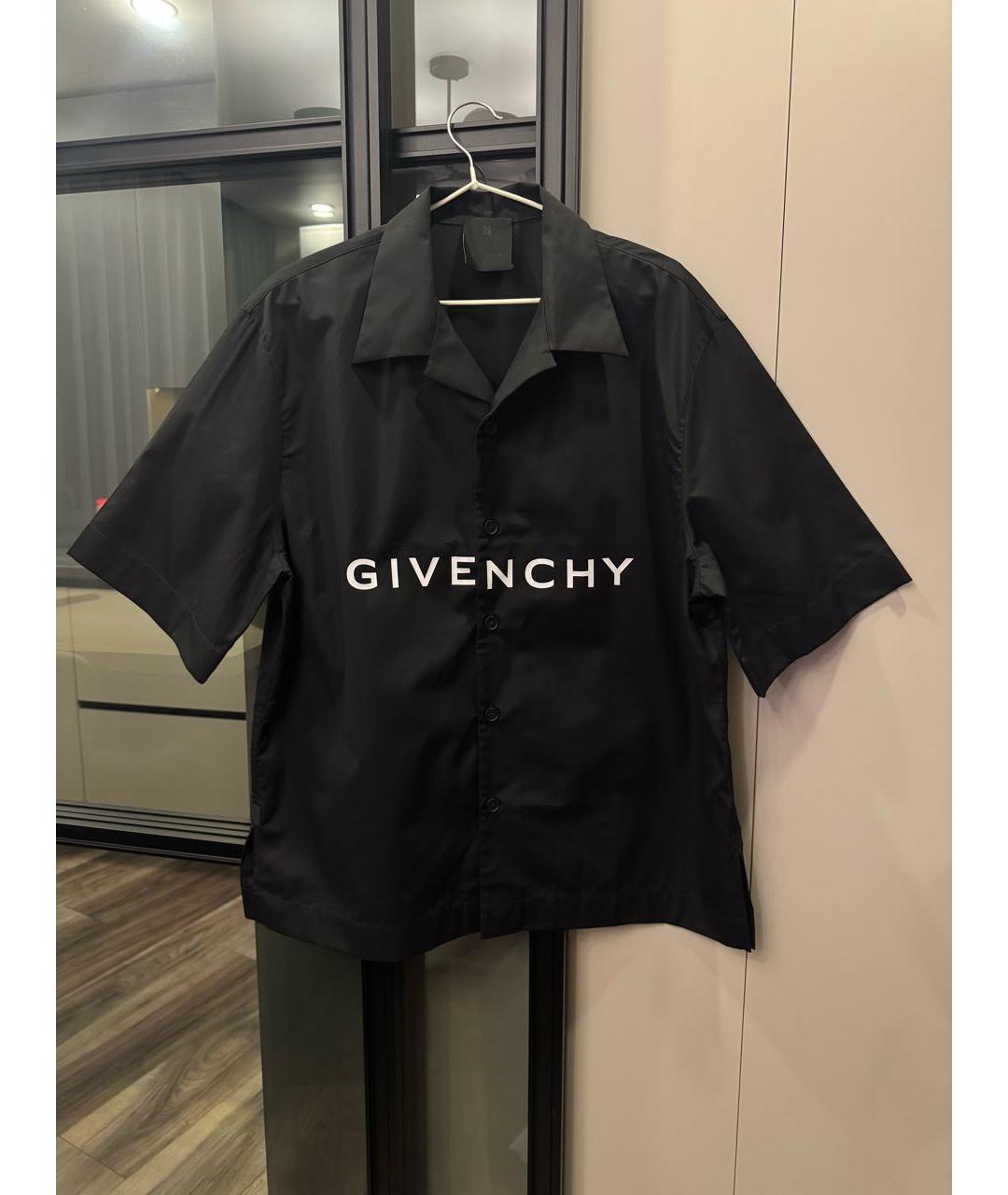 GIVENCHY Черная хлопковая классическая рубашка, фото 8