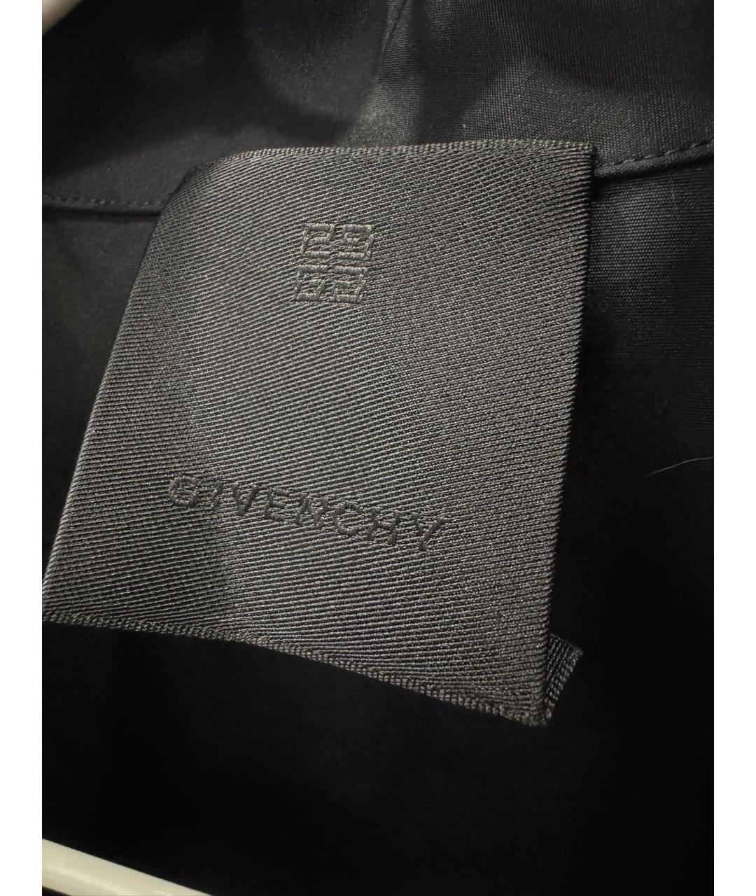 GIVENCHY Черная хлопковая классическая рубашка, фото 4