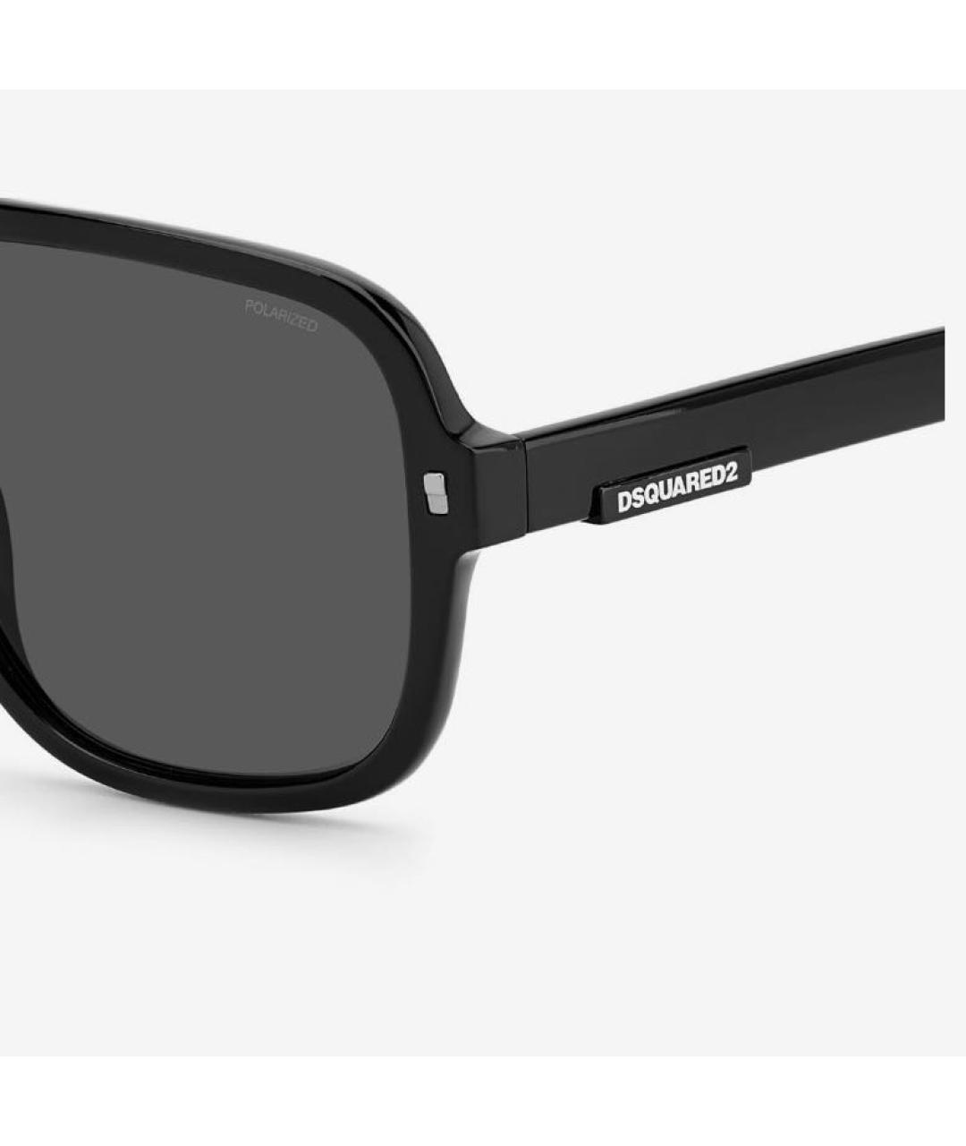 DSQUARED2 Черные пластиковые солнцезащитные очки, фото 3