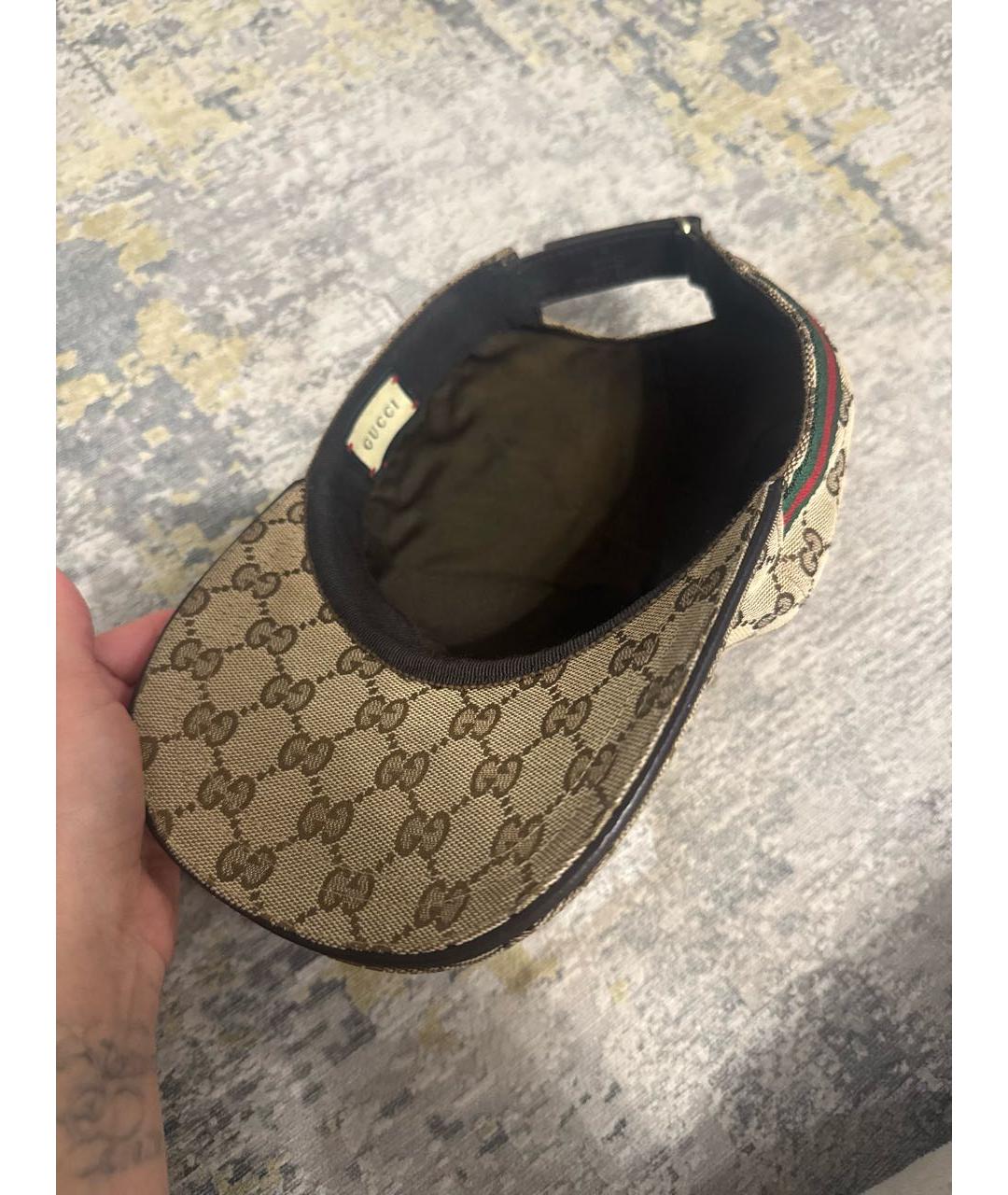 GUCCI Бежевая кепка/бейсболка, фото 4
