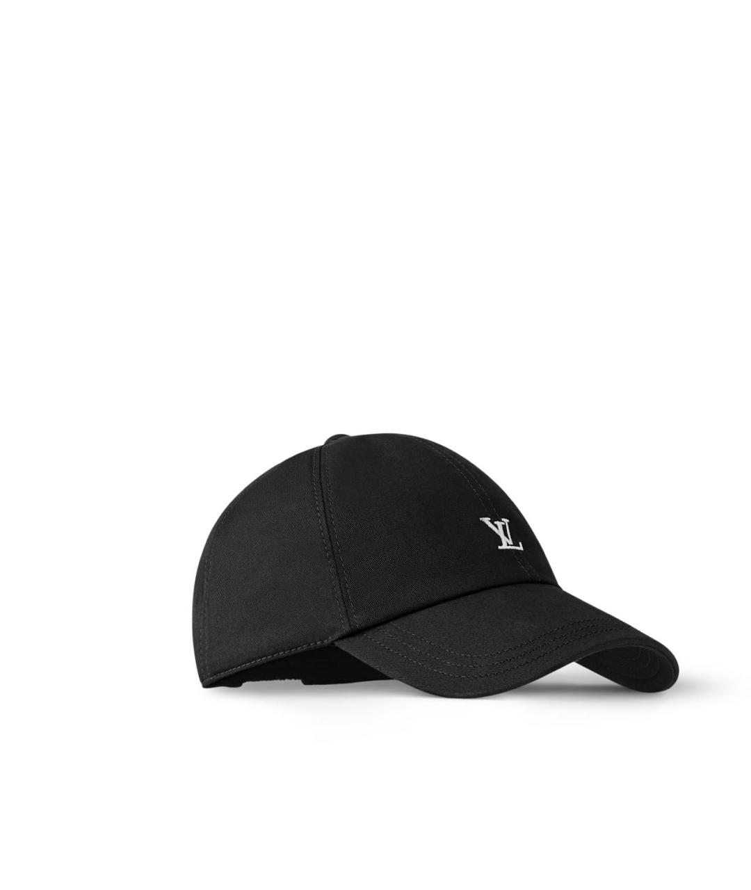LOUIS VUITTON Черная хлопковая кепка, фото 2