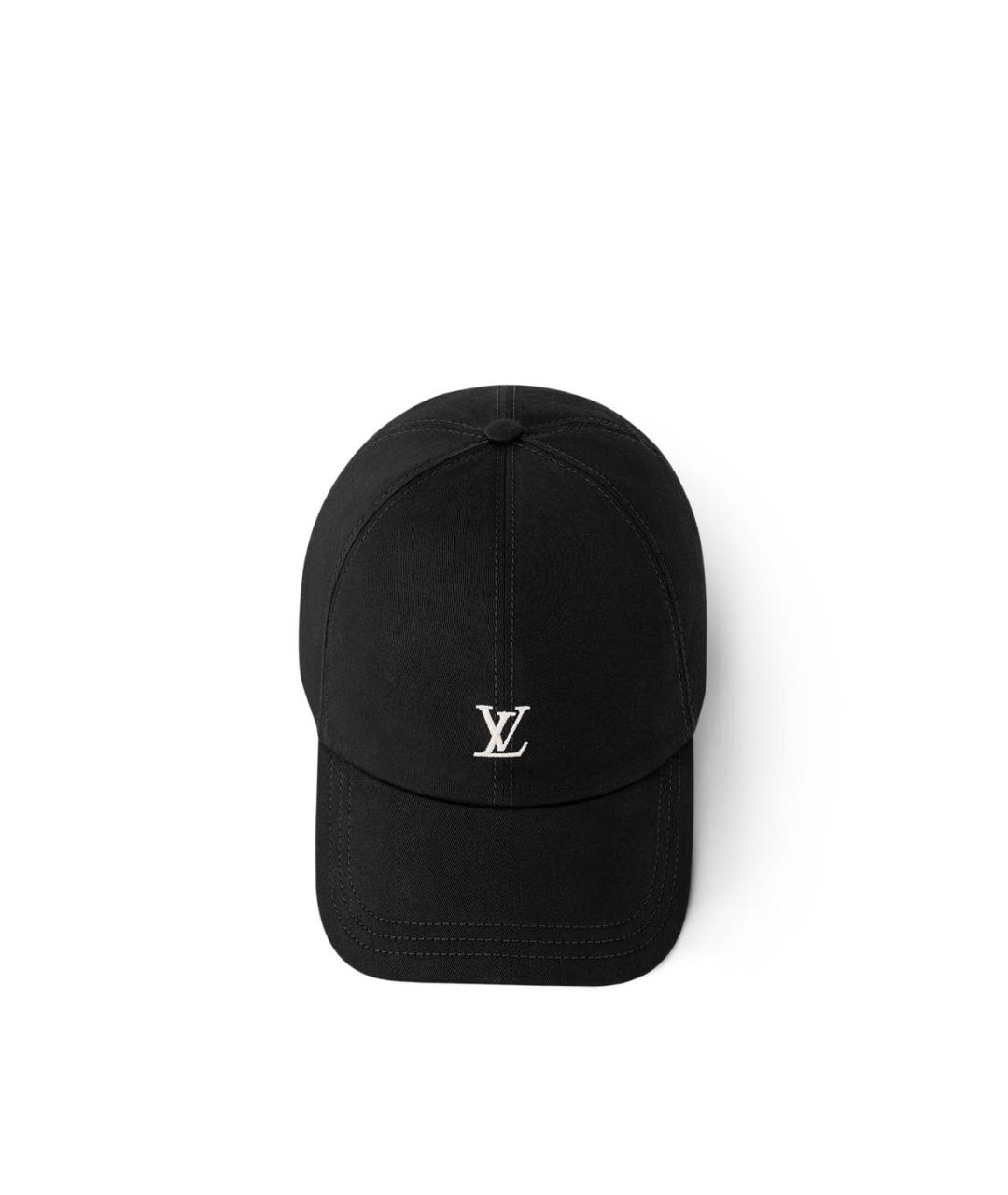 LOUIS VUITTON Черная хлопковая кепка, фото 3