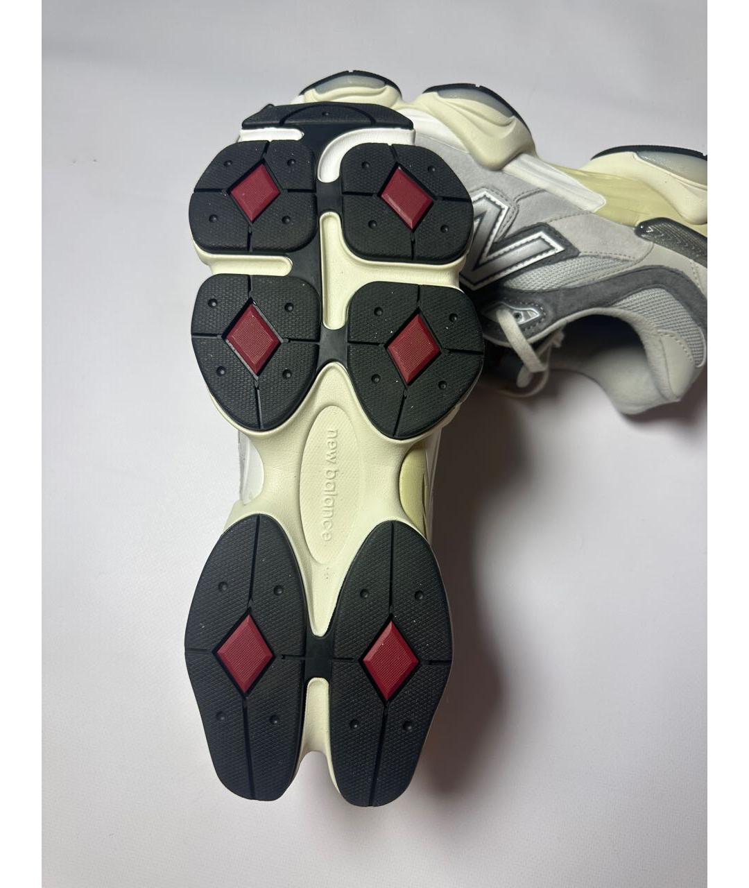 NEW BALANCE Серые нубуковые низкие кроссовки / кеды, фото 5