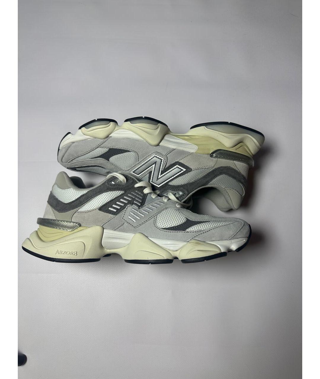 NEW BALANCE Серые нубуковые низкие кроссовки / кеды, фото 7