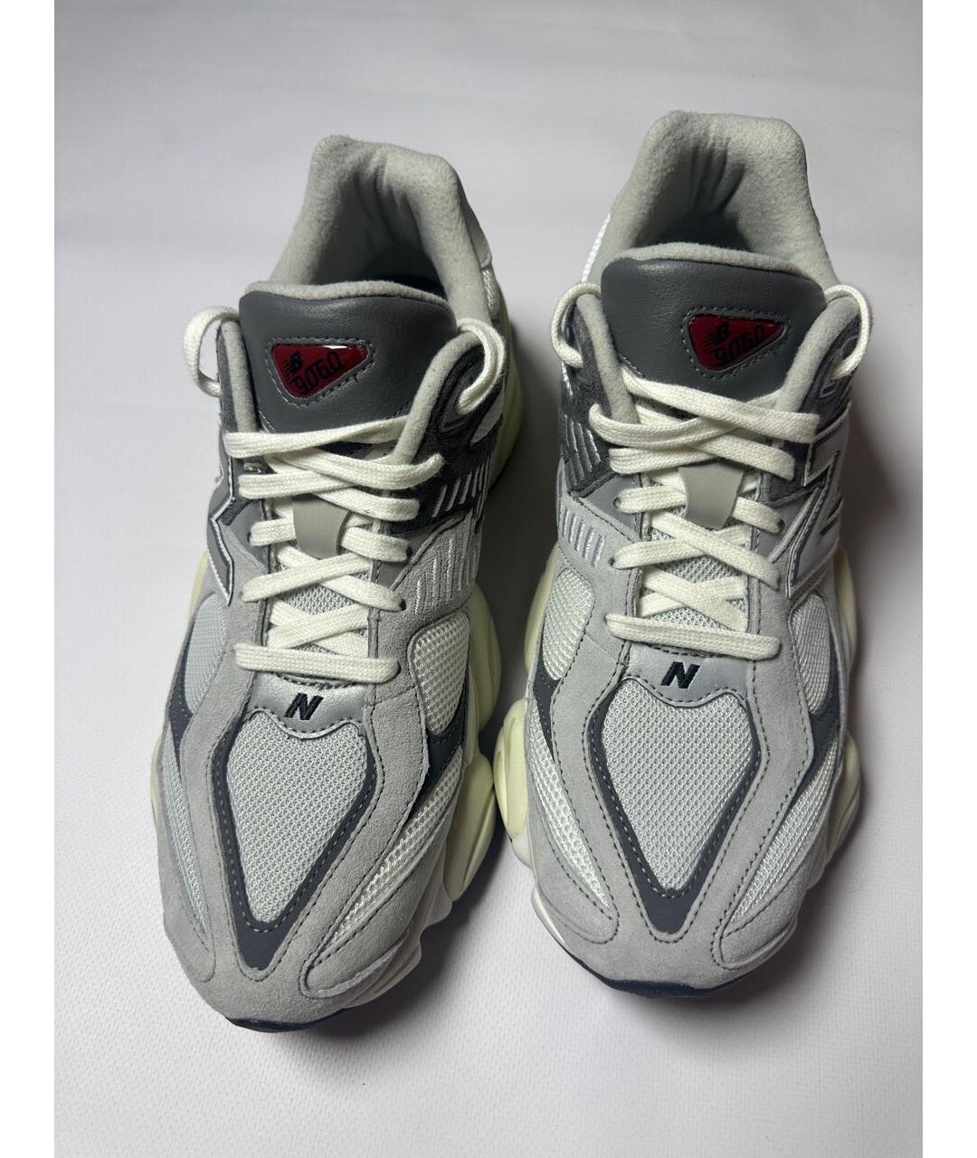 NEW BALANCE Серые нубуковые низкие кроссовки / кеды, фото 2