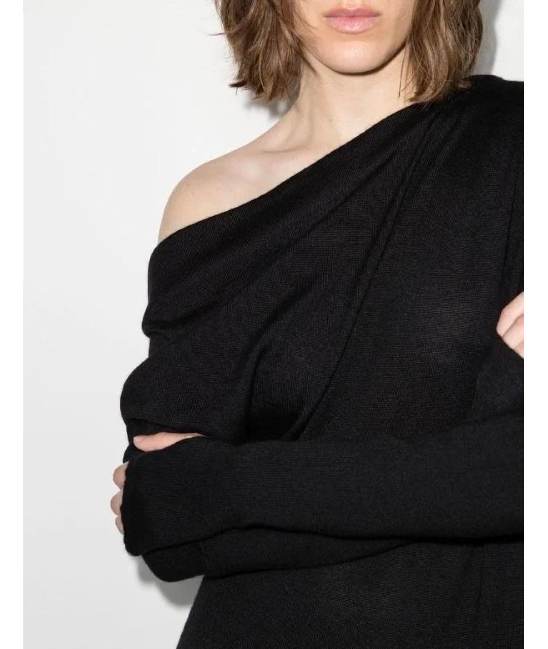 TOM FORD Черное кашемировое повседневное платье, фото 4