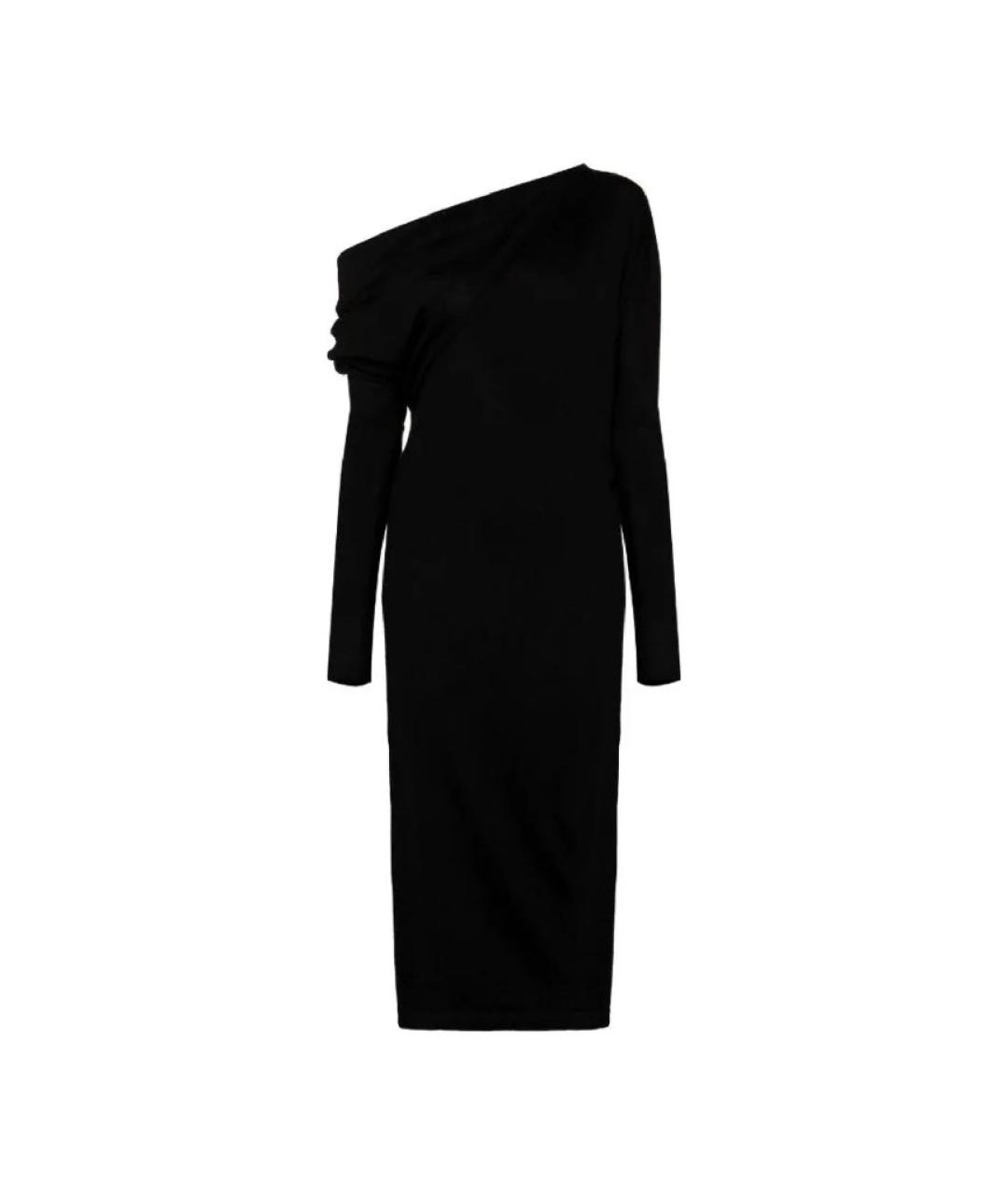 TOM FORD Черное кашемировое повседневное платье, фото 1