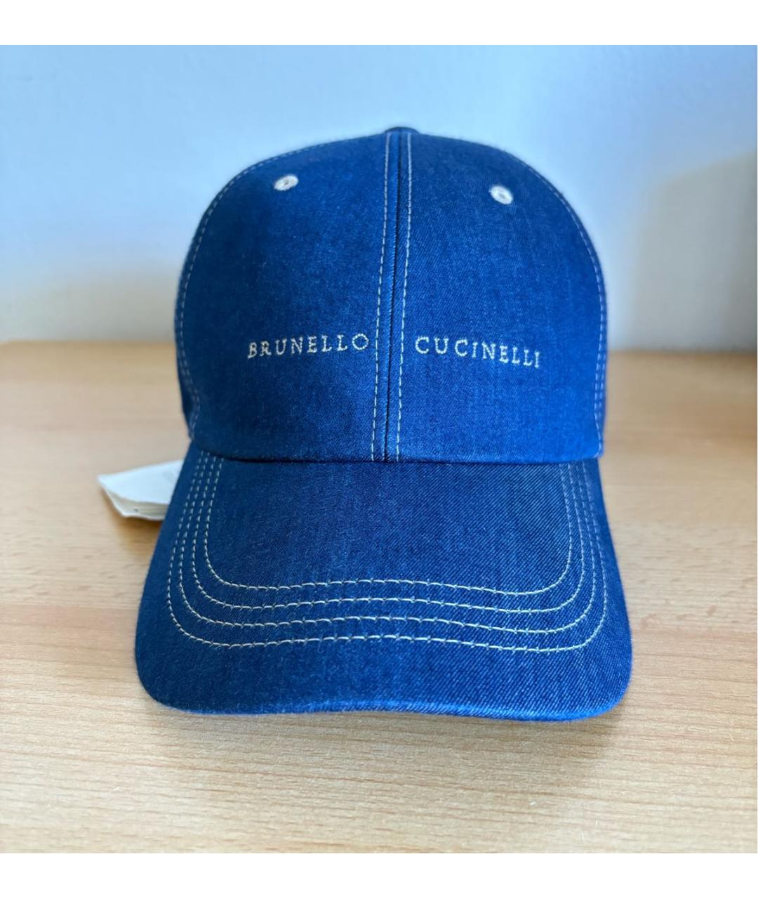 BRUNELLO CUCINELLI Синяя хлопковая кепка/бейсболка, фото 2