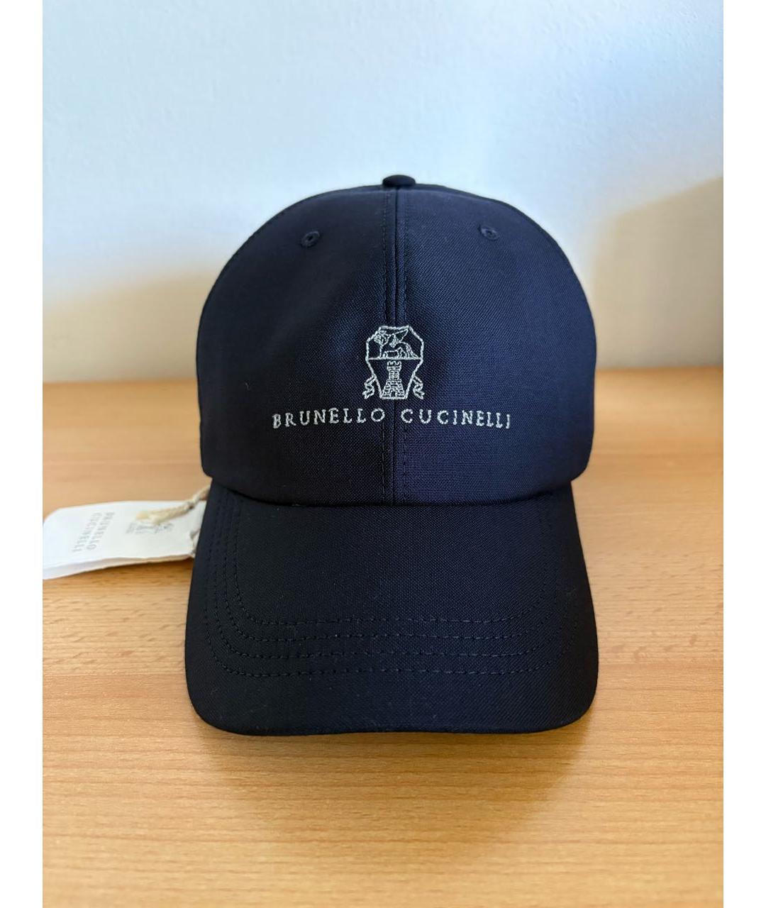 BRUNELLO CUCINELLI Темно-синяя кепка/бейсболка, фото 8