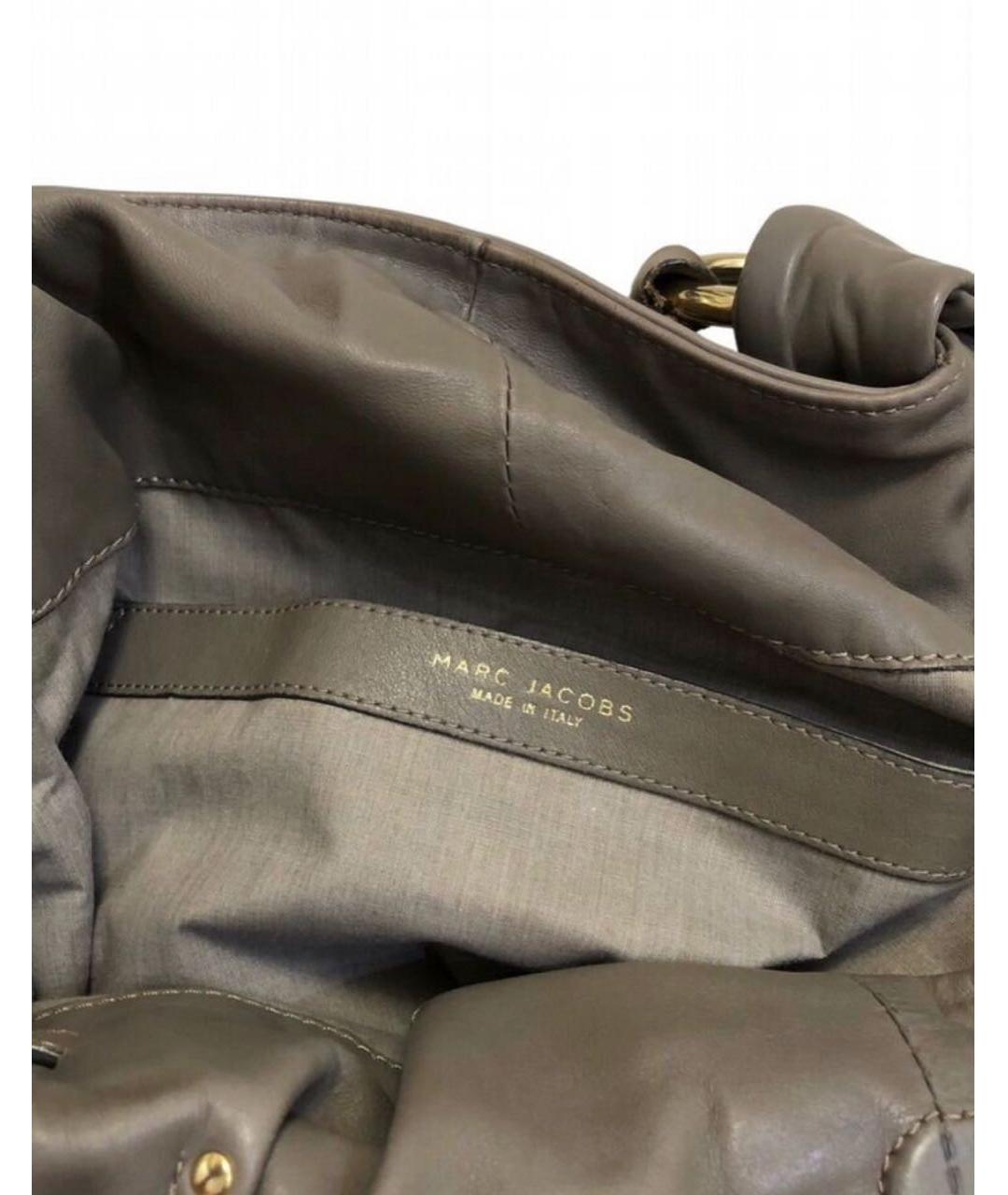 MARC JACOBS Антрацитовая кожаная сумка через плечо, фото 3