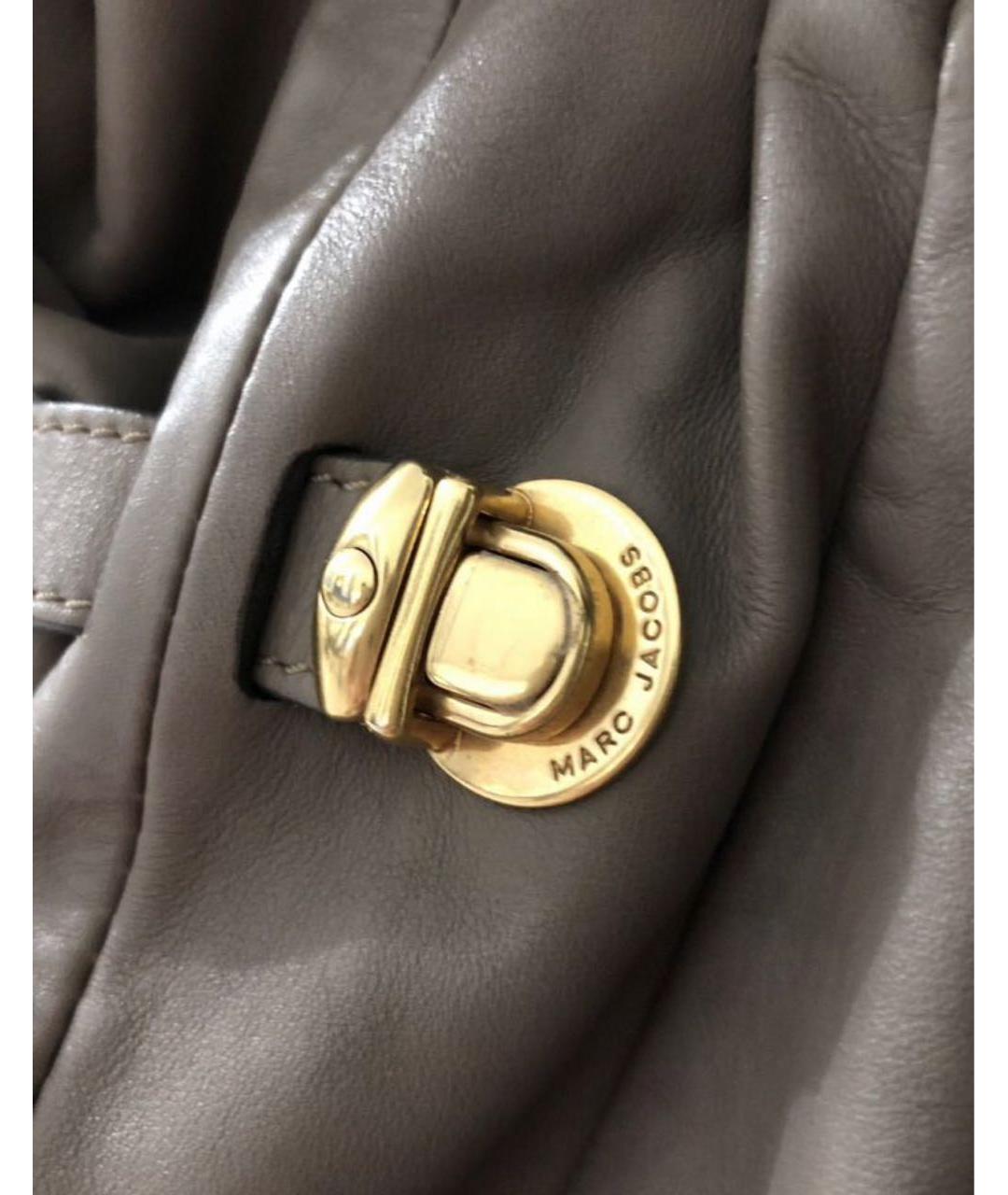 MARC JACOBS Антрацитовая кожаная сумка через плечо, фото 7