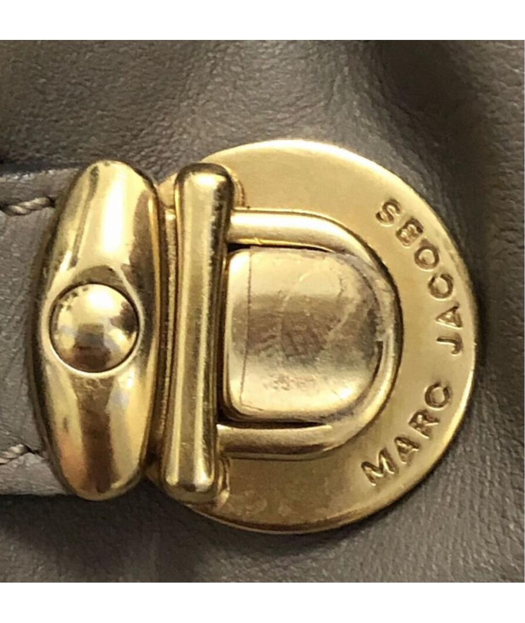 MARC JACOBS Антрацитовая кожаная сумка через плечо, фото 6