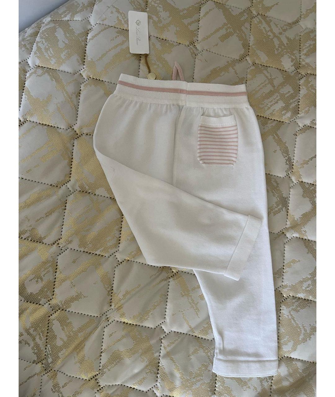 LORO PIANA Белые хлопковые брюки и шорты, фото 2