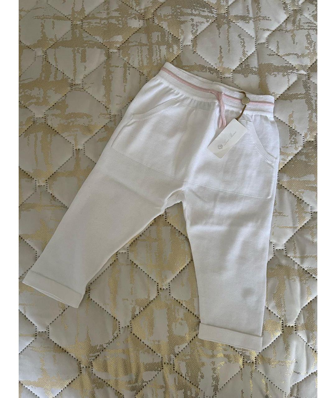 LORO PIANA Белые хлопковые брюки и шорты, фото 5