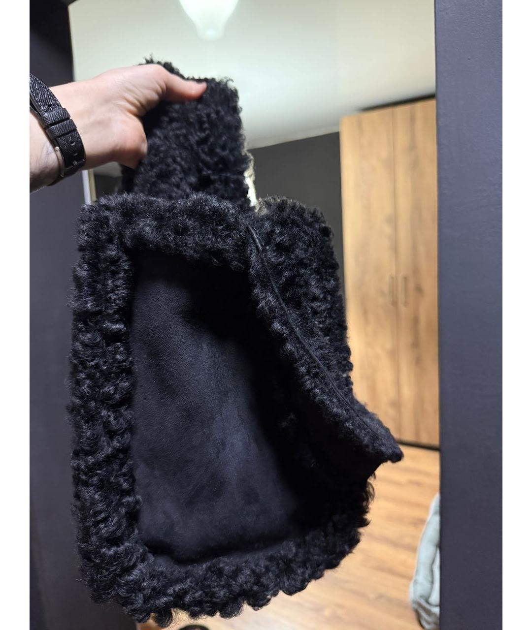 MARNI Черная кожаная сумка тоут, фото 2
