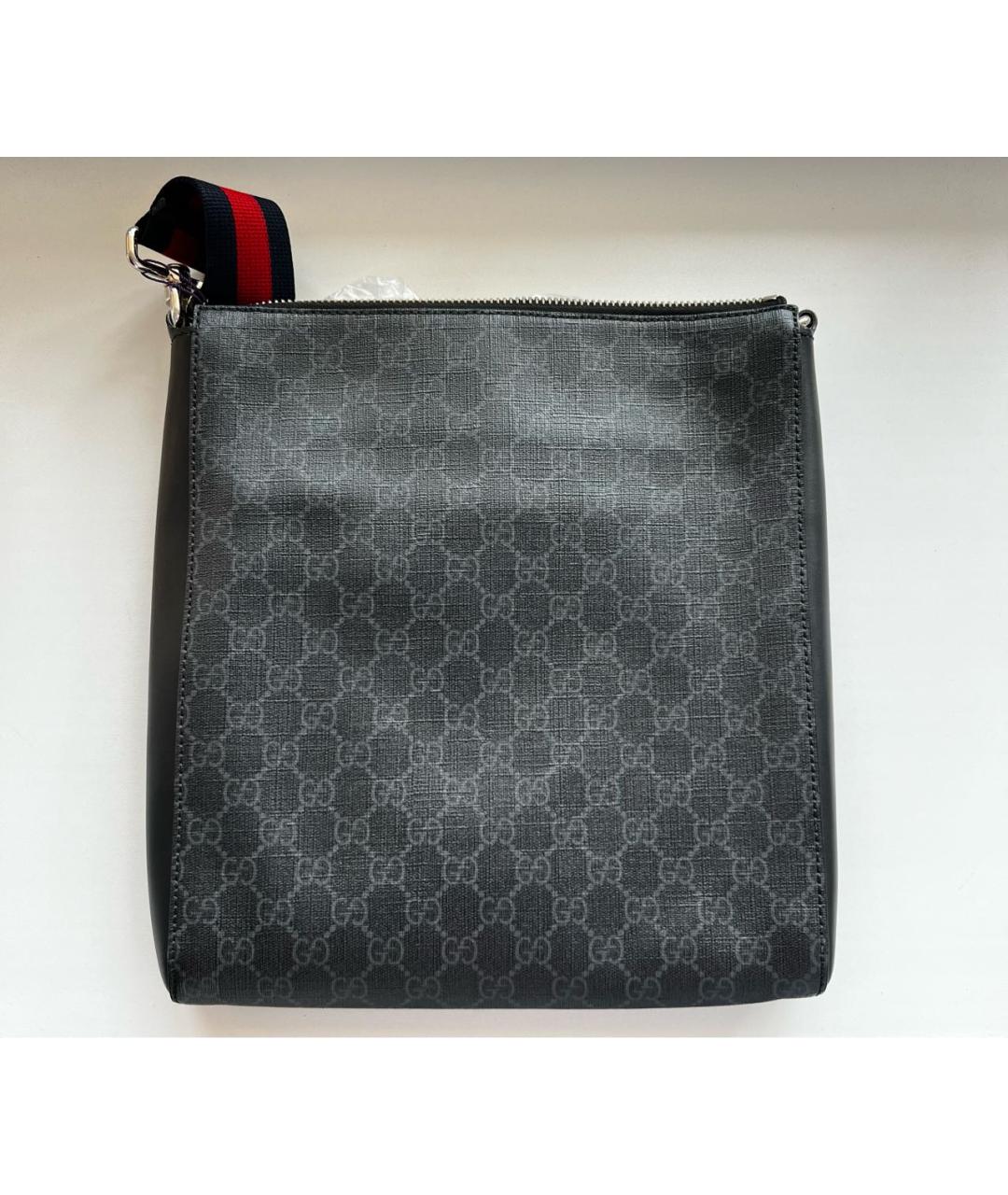 GUCCI Черная кожаная сумка на плечо, фото 3