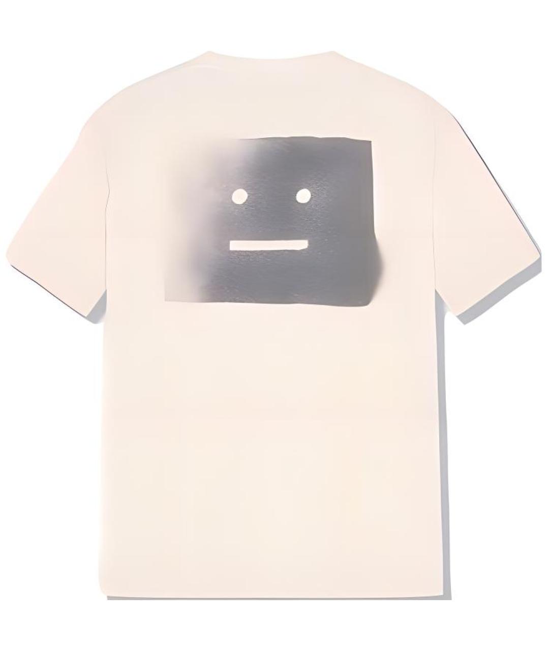 ACNE STUDIOS Бежевая хлопковая футболка, фото 2