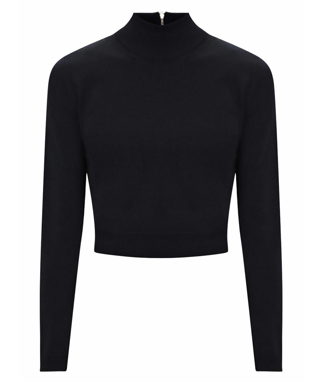 MAX MARA Черная шерстяная водолазка, фото 1