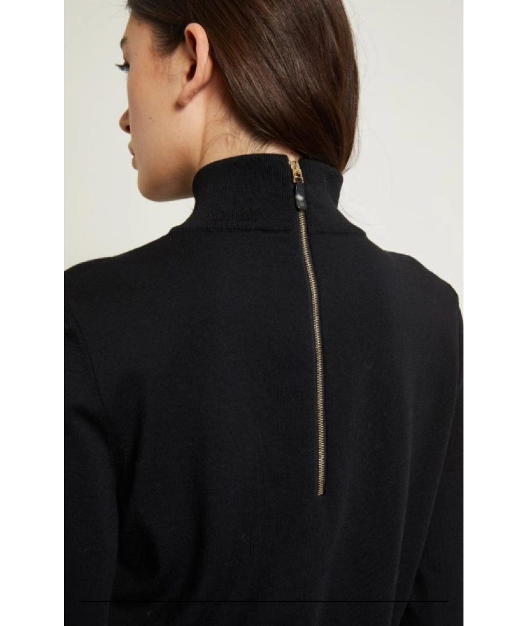 MAX MARA Черная шерстяная водолазка, фото 4