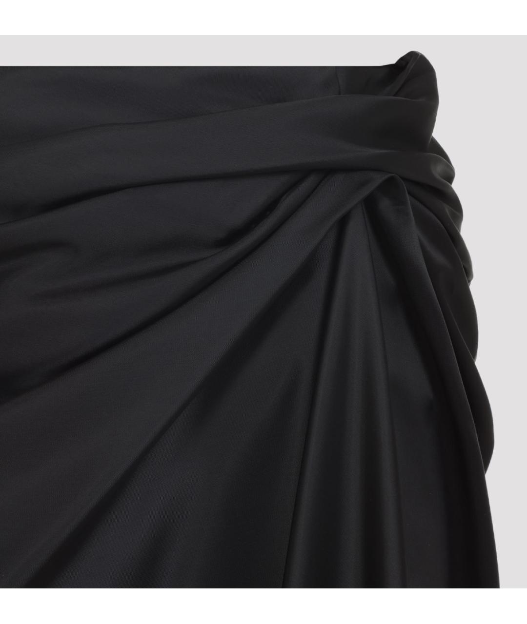 BALENCIAGA Черная юбка миди, фото 3