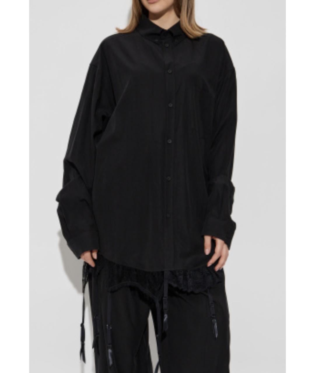 BALENCIAGA Черная рубашка, фото 2