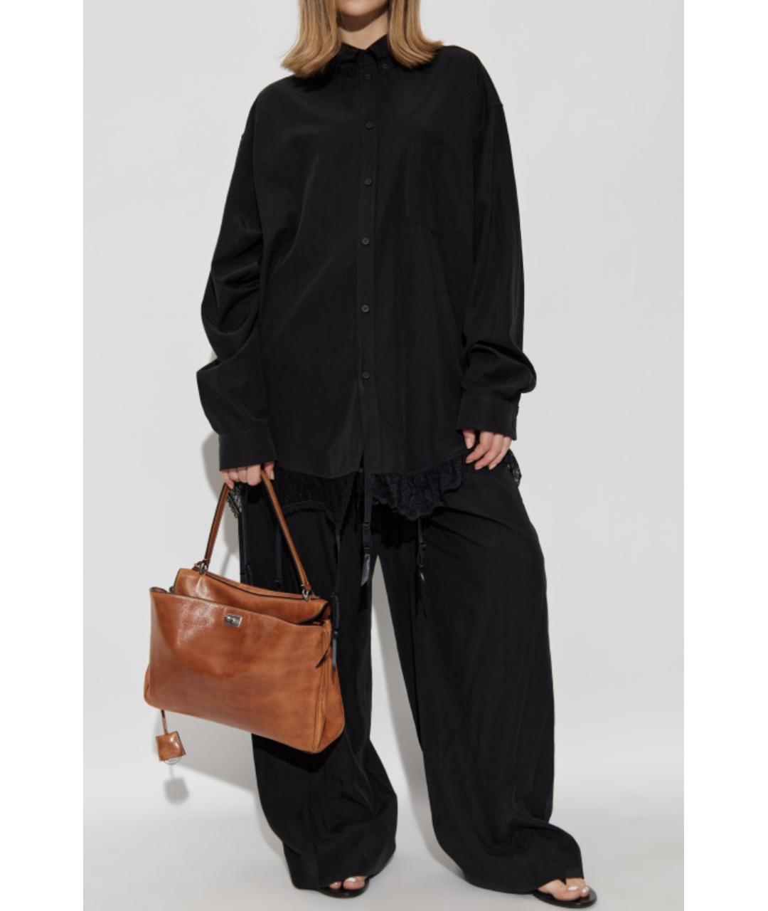 BALENCIAGA Черная рубашка, фото 5